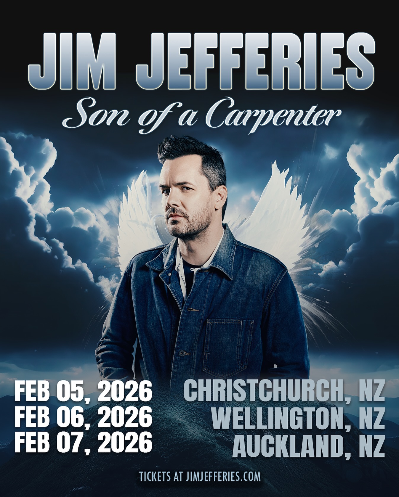 Jim Jefferies Son of a Carpenter Tour Poster 2026